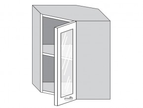 1.60.3у Шкаф настенный (h=720) угловой на 600мм со стекл. дверцей в Усть-Катаве - ust-katav.магазин96.com | фото
