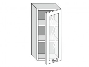 19.40.3 Шкаф настенный (h=913) на 400мм с 1-ой стекл. дверцей в Усть-Катаве - ust-katav.магазин96.com | фото