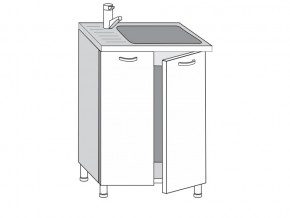 2.60.2мн Шкаф-стол на 600мм под накладную мойку с 2-мя дверцами в Усть-Катаве - ust-katav.магазин96.com | фото