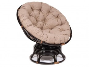 Кресло-качалка Papasan w 23/01 B с подушкой Antique brown, экошерсть Коричневый в Усть-Катаве - ust-katav.магазин96.com | фото