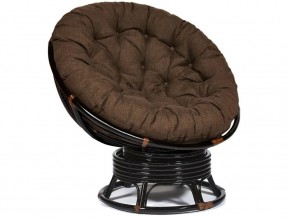 Кресло-качалка Papasan w 23/01 B с подушкой Antique brown, ткань Коричневый в Усть-Катаве - ust-katav.магазин96.com | фото