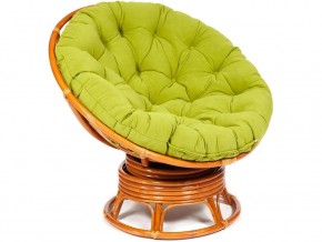 Кресло-качалка Papasan w 23/01 B с подушкой Cognac, флок Олива в Усть-Катаве - ust-katav.магазин96.com | фото