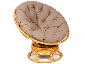 Кресло-качалка Papasan w 23/01 B с подушкой Honey, экошерсть Коричневый в Усть-Катаве - ust-katav.магазин96.com | фото