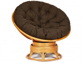 Кресло-качалка Papasan w 23/01 B с подушкой Honey, ткань Коричневый в Усть-Катаве - ust-katav.магазин96.com | фото