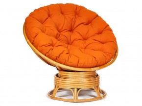 Кресло-качалка Papasan w 23/01 B с подушкой Honey, ткань Оранжевый в Усть-Катаве - ust-katav.магазин96.com | фото