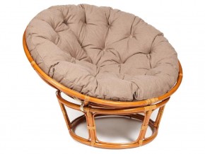 Кресло Papasan 23/01 W с подушкой Cognac, экошерсть Коричневый в Усть-Катаве - ust-katav.магазин96.com | фото