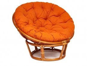 Кресло Papasan 23/01 W с подушкой Cognac, ткань Оранжевый в Усть-Катаве - ust-katav.магазин96.com | фото