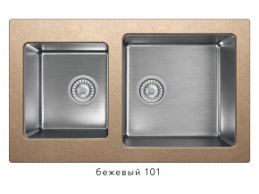 Мойка комбинированная Tolero twist TTS-840 Бежевый 101 в Усть-Катаве - ust-katav.магазин96.com | фото