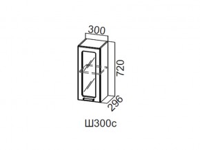 Ш300с/720 Шкаф навесной 300/720 (со стеклом) в Усть-Катаве - ust-katav.магазин96.com | фото