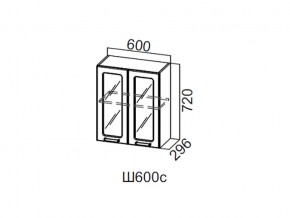 Ш600с/720 Шкаф навесной 600/720 (со стеклом) в Усть-Катаве - ust-katav.магазин96.com | фото